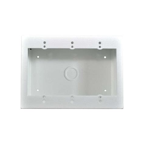 3-gang electrical box with fittings|3 gang surface mount box.